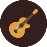 icone de la guitare électro acoustique